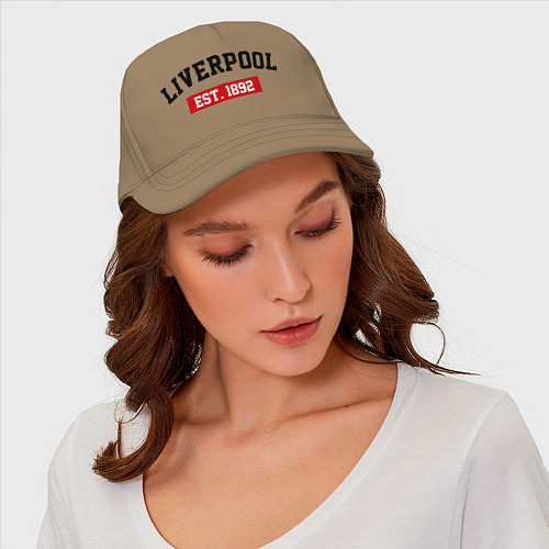 Бейсболка FC Liverpool Est. 1892 / Миндальный – фото 4