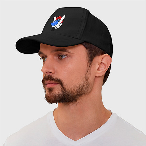 Бейсболка I live rock / Черный – фото 2