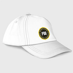 Бейсболка FBI Departament, цвет: белый