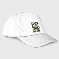 Бейсболка Чудю сама, цвет: белый