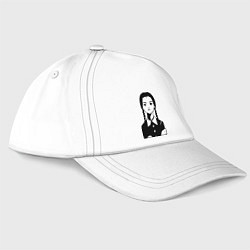 Бейсболка Wednesday Addams, цвет: белый