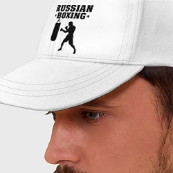 Бейсболка Russian Boxing, цвет: белый — фото 2