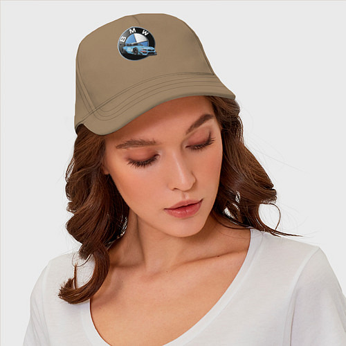 Бейсболка BMW самая престижная марка автомобиля / Миндальный – фото 4