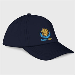 Бейсболка Казахстан - Kazakhstan, цвет: тёмно-синий