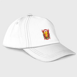Бейсболка Ангел стреляет в цель, цвет: белый