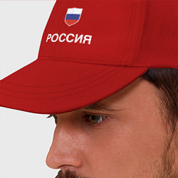 Бейсболка Моя Россия, цвет: красный — фото 2