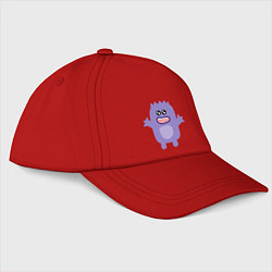 Бейсболка Purple monster, цвет: красный