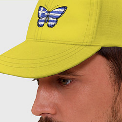 Бейсболка Бабочка - Греция, цвет: желтый — фото 2
