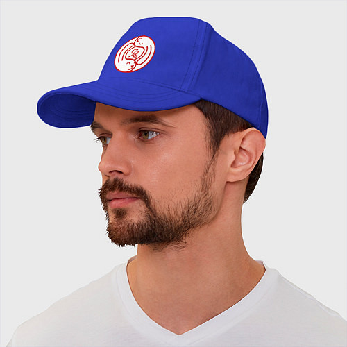 Бейсболка Кролики инь-ян / Синий – фото 2