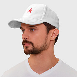 Бейсболка Star USSR, цвет: белый — фото 2