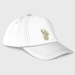 Бейсболка Рыцарь с пивной кружкой, цвет: белый