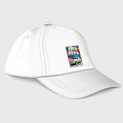 Бейсболка Viva Cuba - car - retro, цвет: белый