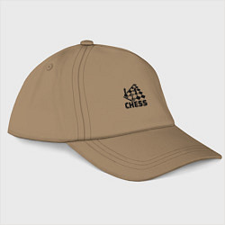 Бейсболка Chess game, цвет: миндальный