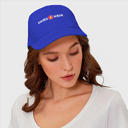 Бейсболка Swiss wear hat, цвет: синий — фото 2