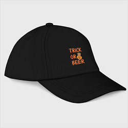 Бейсболка Trick or beer, цвет: черный