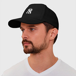 Бейсболка New York yankees - baseball logo, цвет: черный