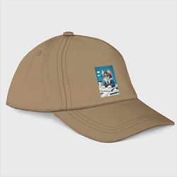 Бейсболка Котёнок офисный планктон - нейроарт