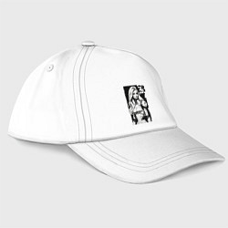 Бейсболка Barbie - sketch ai art fantasy, цвет: белый