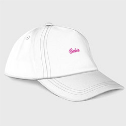 Бейсболка Barbie pink logo, цвет: белый