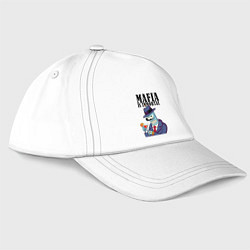 Бейсболка Мафиози Бендер - мафия бессмертна мем, цвет: белый