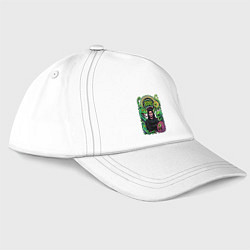 Бейсболка Психоделика Bones, цвет: белый