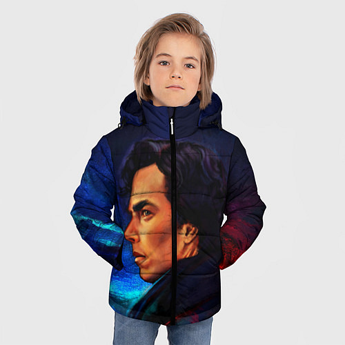 Зимняя куртка для мальчика Шерлок / 3D-Светло-серый – фото 3