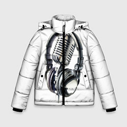 Куртка зимняя для мальчика Диджей, цвет: 3D-светло-серый