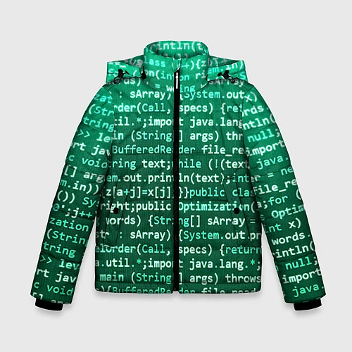Зимняя куртка для мальчика Программирование 8 / 3D-Красный – фото 1