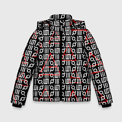 Куртка зимняя для мальчика 30 STM: Symbol Pattern, цвет: 3D-светло-серый