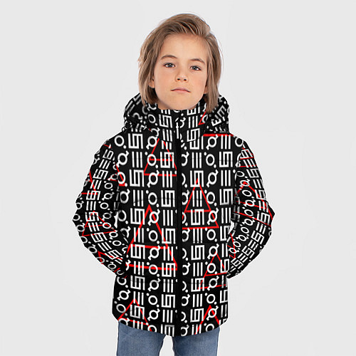 Зимняя куртка для мальчика 30 STM: Symbol Pattern / 3D-Светло-серый – фото 3