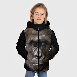 Куртка зимняя для мальчика Глаза гориллы, цвет: 3D-красный — фото 2