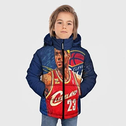 Куртка зимняя для мальчика LeBron 23: Cleveland, цвет: 3D-черный — фото 2