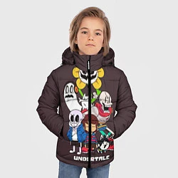 Куртка зимняя для мальчика Undertale 3, цвет: 3D-черный — фото 2