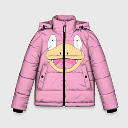 Куртка зимняя для мальчика Лицо Слоупока, цвет: 3D-черный