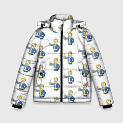 Куртка зимняя для мальчика Fallout Pattern, цвет: 3D-черный