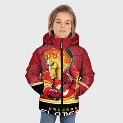 Куртка зимняя для мальчика Calgary Flames, цвет: 3D-черный — фото 2