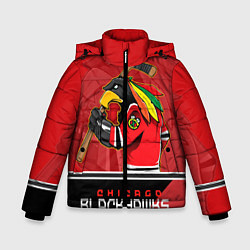 Куртка зимняя для мальчика Chicago Blackhawks, цвет: 3D-красный