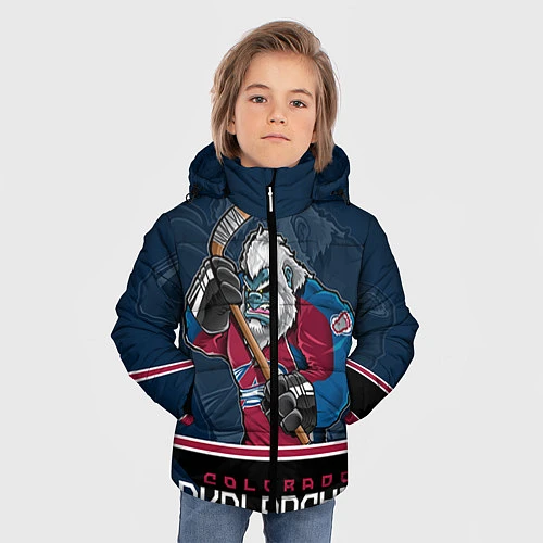 Зимняя куртка для мальчика Colorado Avalanche / 3D-Светло-серый – фото 3