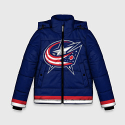 Куртка зимняя для мальчика Columbus Blue Jackets, цвет: 3D-черный