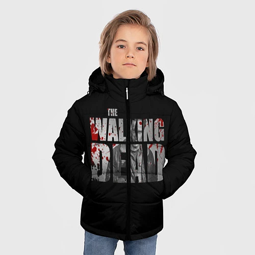 Зимняя куртка для мальчика The Walking Dead: RIck / 3D-Светло-серый – фото 3