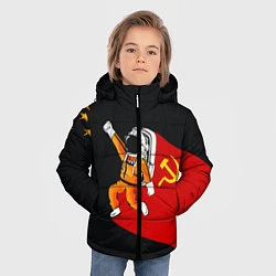 Куртка зимняя для мальчика Советский Гагарин, цвет: 3D-красный — фото 2