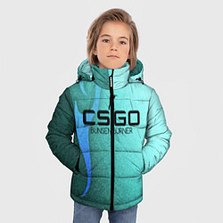 Куртка зимняя для мальчика Cs:go - Bunsen burner, style glock-18 Горелка Бунз, цвет: 3D-черный — фото 2