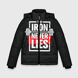 Куртка зимняя для мальчика The iron never lies, цвет: 3D-красный
