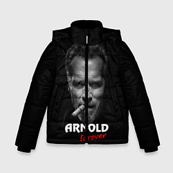 Куртка зимняя для мальчика Arnold forever, цвет: 3D-черный