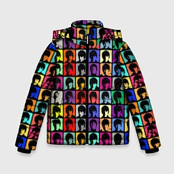 Куртка зимняя для мальчика The Beatles: pop-art, цвет: 3D-черный