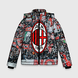 Куртка зимняя для мальчика Milan FC, цвет: 3D-черный
