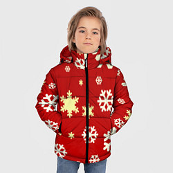 Куртка зимняя для мальчика Snow, цвет: 3D-черный — фото 2