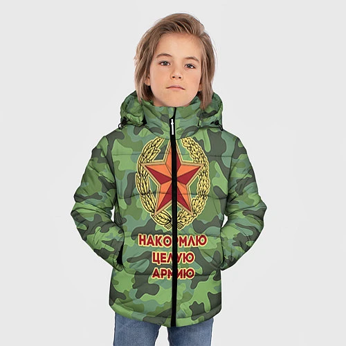 Зимняя куртка для мальчика Повар 12 / 3D-Светло-серый – фото 3