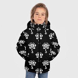 Куртка зимняя для мальчика Undertale Flowey (узор), цвет: 3D-черный — фото 2