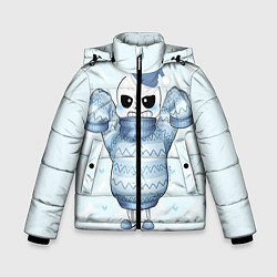 Куртка зимняя для мальчика Santa Sans, цвет: 3D-светло-серый